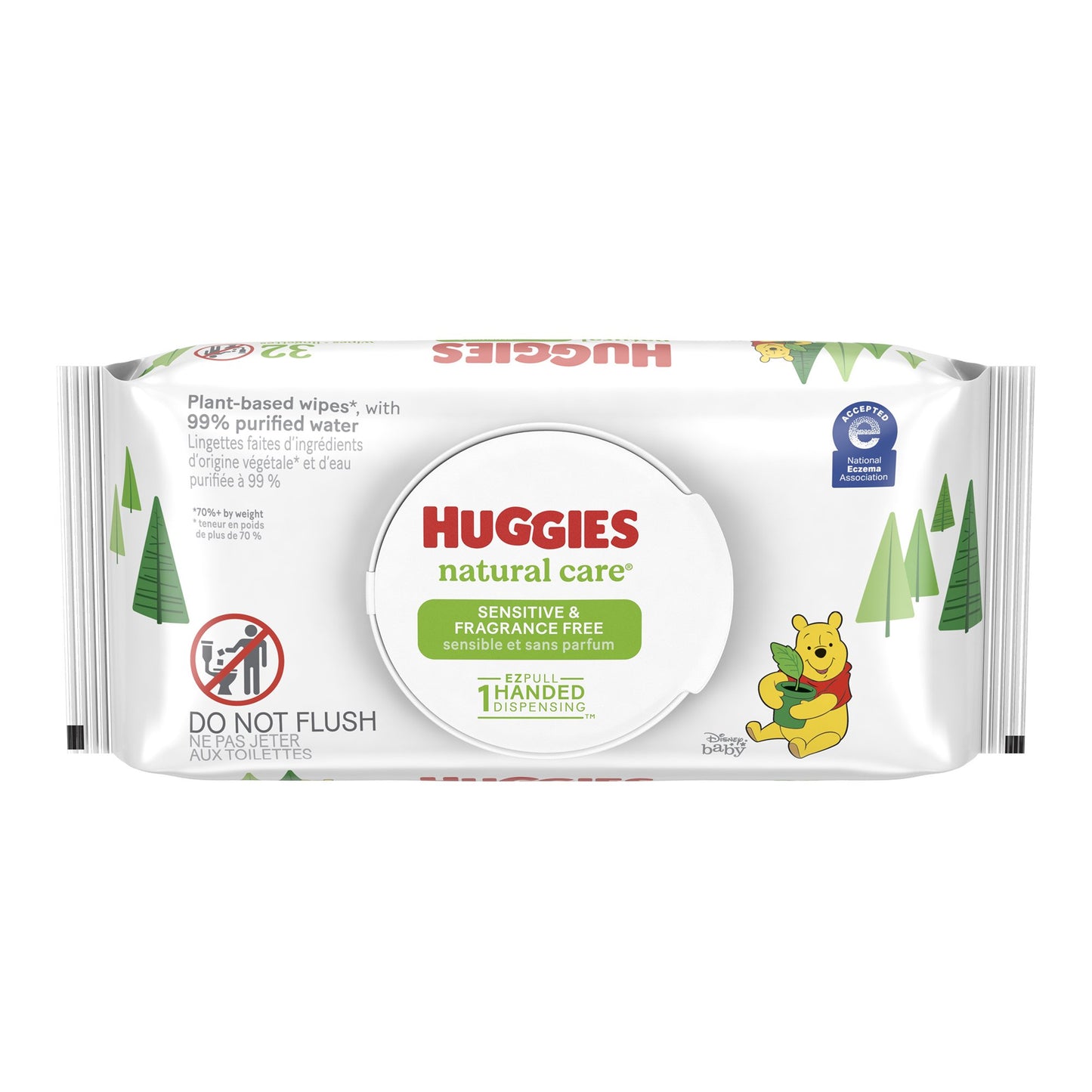 WIPE, BABY HUGGIES NATURAL CARE (32/PK 16PK/CS)