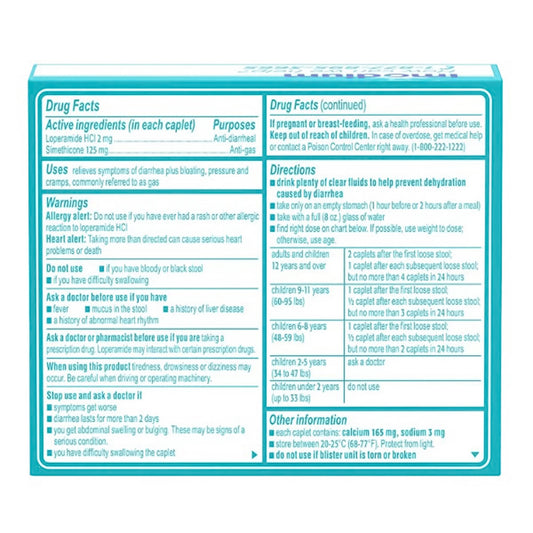 IMODIUM, CAP MULTI-SYMPTOM RELIEF 2MG/125MG (18/BX)