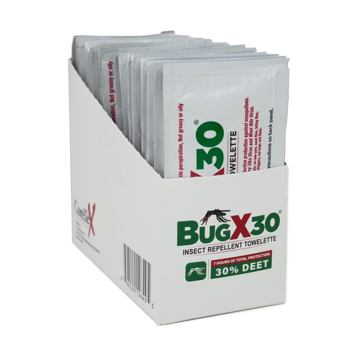BugX® 30 Insect Repellent Towelettes with DEET