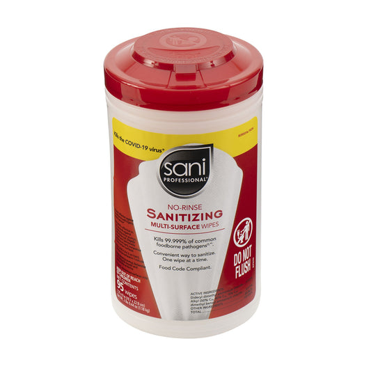 WIPE, SANITIZING SANI PRO NO-RINSE XLG (95/CN 6CN/CS)