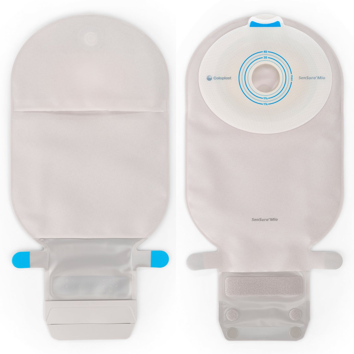 SenSura® Mio Flat 1-Piece Opaque Ostomy Pouch, 45mm Stoma