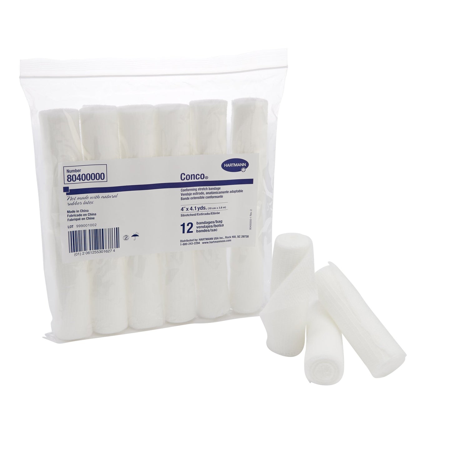 Conco® NonSterile Conforming Bandage, 4 Inch x 4-1/10 Yard, 1-Ply