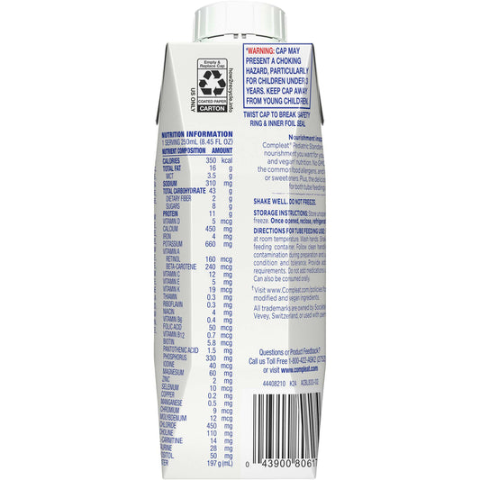 COMPLEAT, PED STD 1.4 CALORIE VANILLA CARTON 250ML (24/CS)
