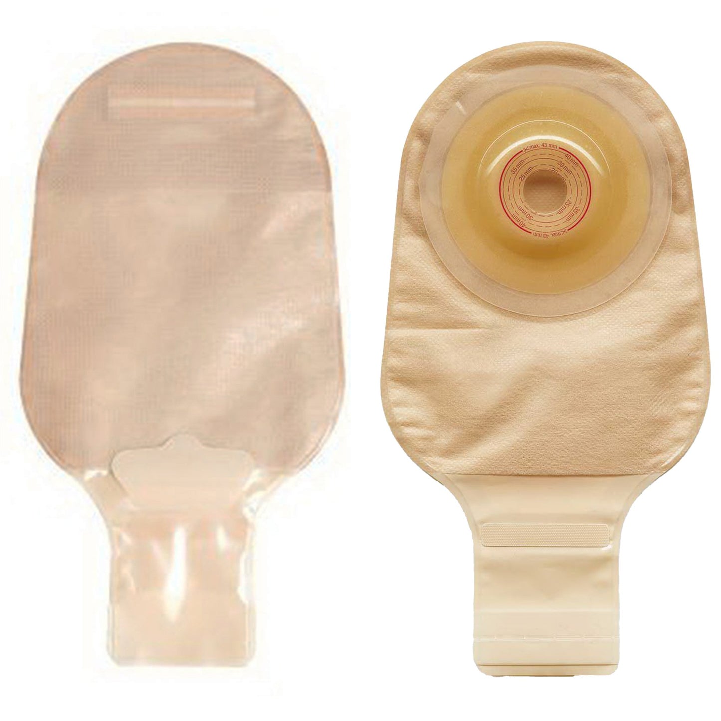 Esteem™+ Flex Opaque Ostomy Pouch, Pre-cut to Fit 30mm Stomas