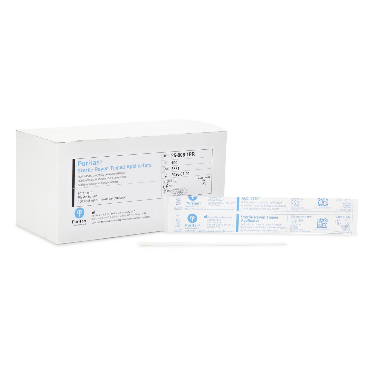 Puritan® Specimen Collection Swab, 6-Inch Length