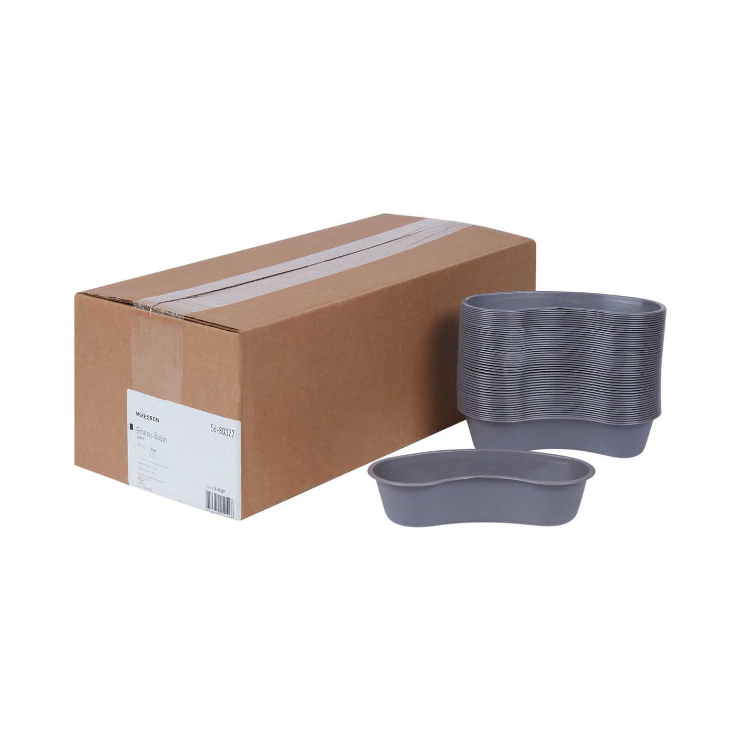 McKesson Graphite Emesis Basin 16 oz. Plastic Single Patient Use