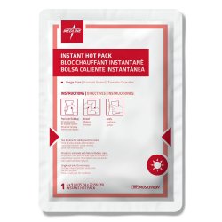 Instant Hot Pack Medline General Purpose Large Plastic / Sodium Acetate Disposable