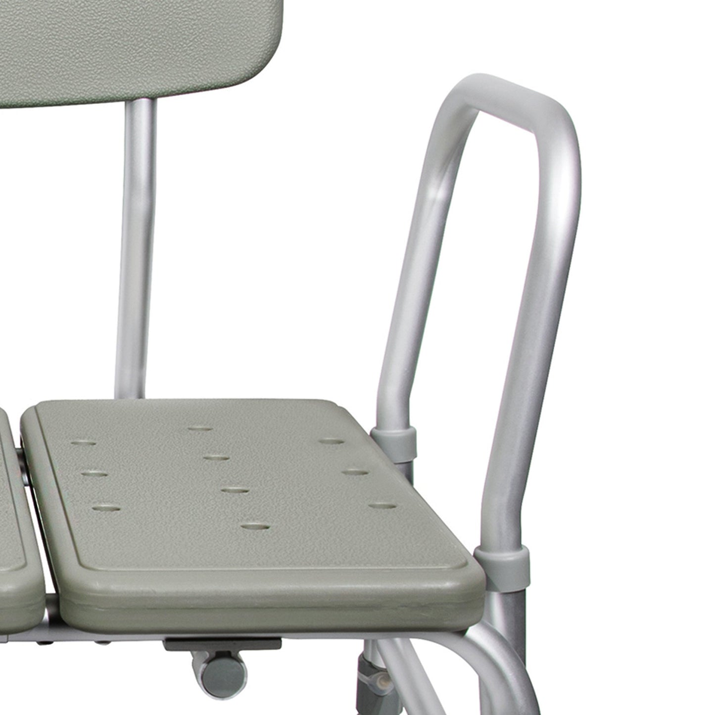 McKesson Knocked Down Bath Transfer Bench Removable Arm Rail 17-1/2 to 22-1/2 Inch Seat Height 400 lbs. Weight Capacity