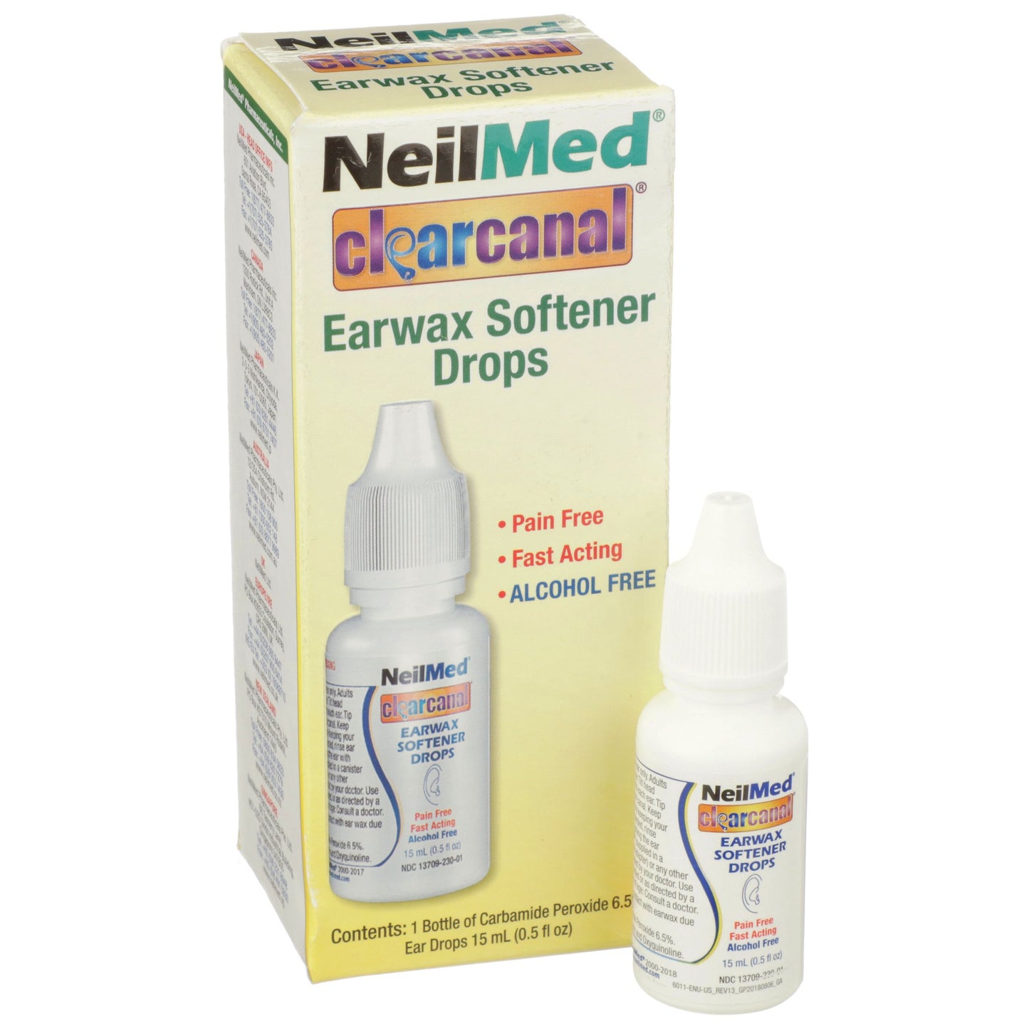 Ear Wax Remover NeilMed 0.5 oz. Otic Drops 6.5% Strength Carbamide Peroxide