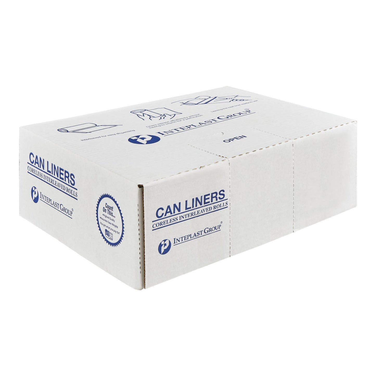 McKesson Trash Bag 16 gal. Clear LLDPE 0.70 mil 24 X 32 Inch Star Seal Bottom Coreless Roll