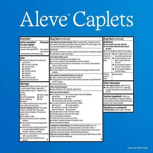 ALEVE, CAP NAPROXEN SODIUM 220MG (90/BT)