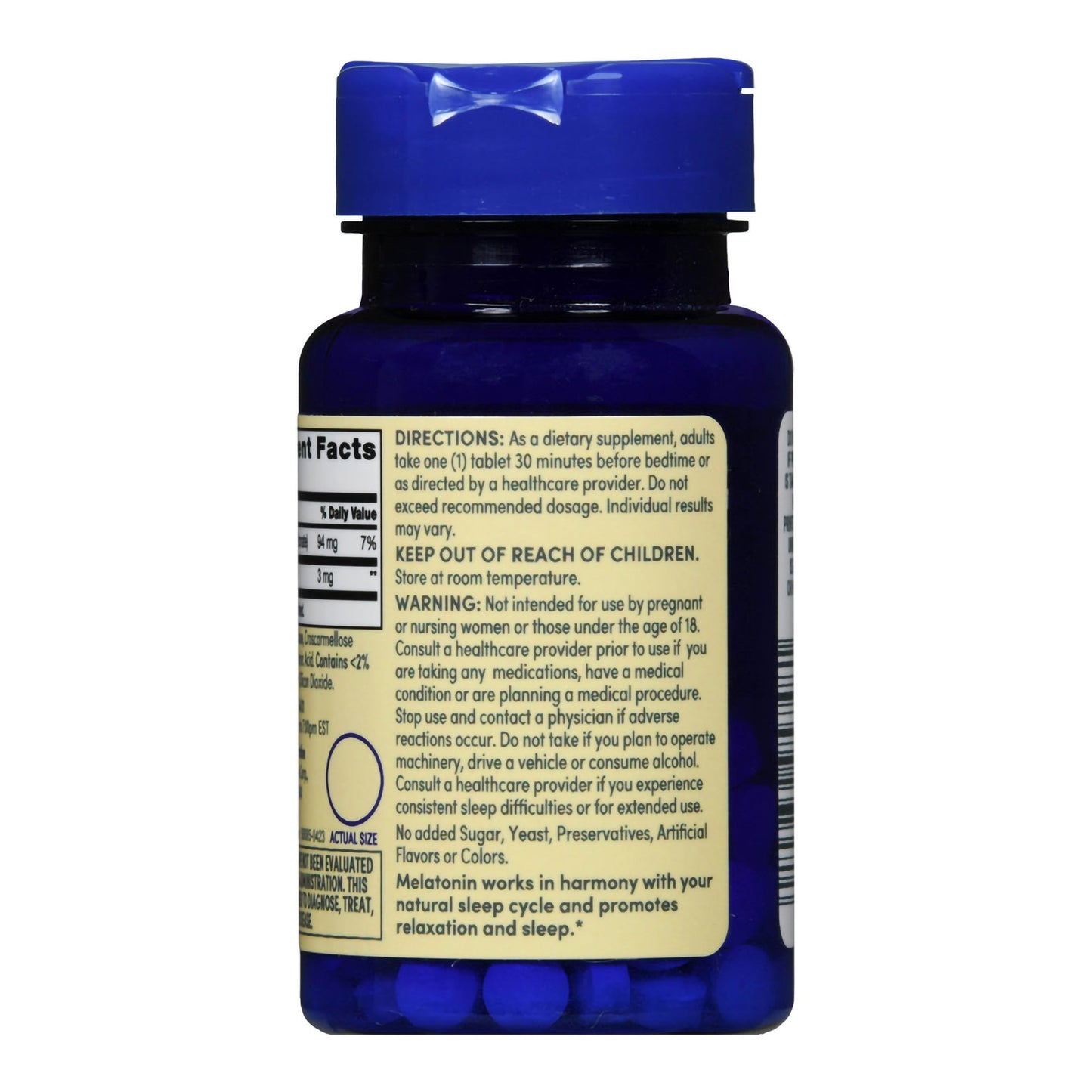 Natural Sleep Aid Foster & Thrive 120 per Bottle Tablet 3 mg Strength