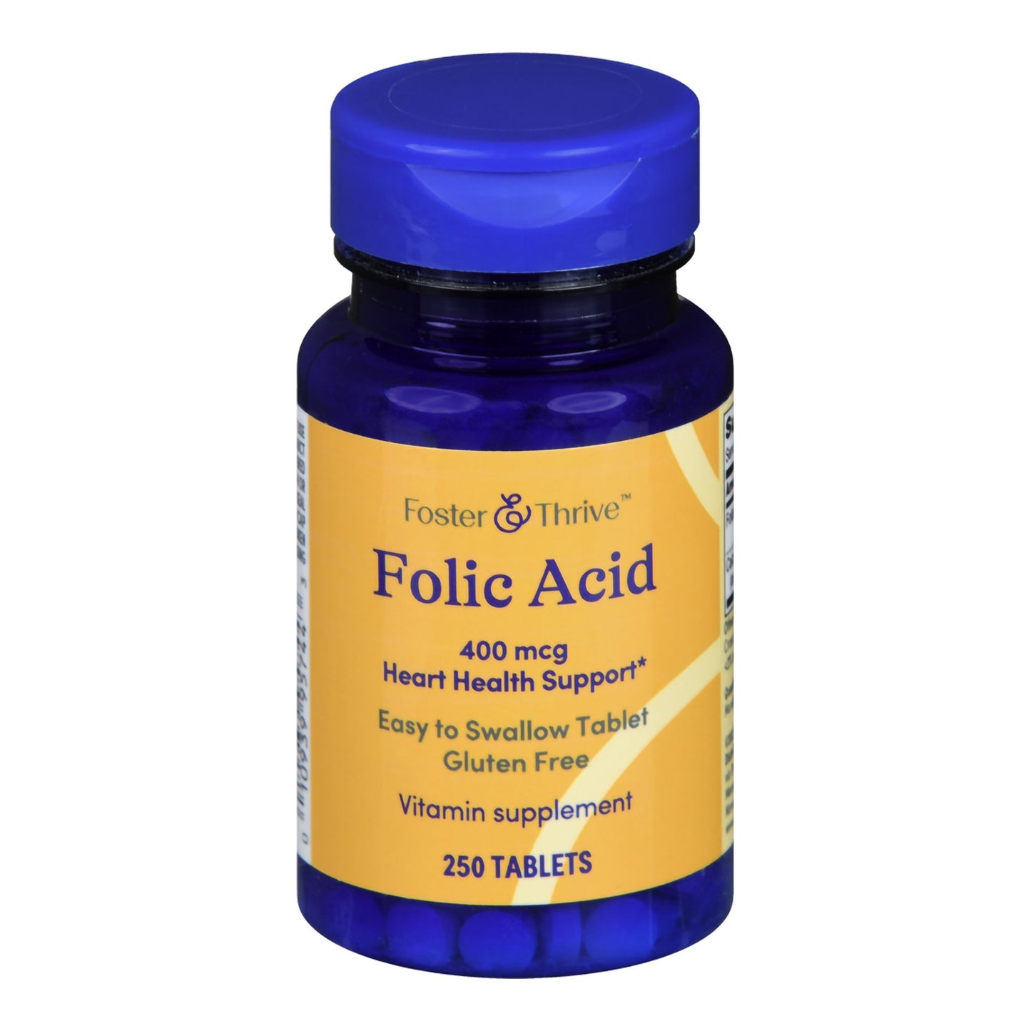 Vitamin Supplement Foster & Thrive Folic Acid 400 mcg Strength Tablet 250 per Bottle