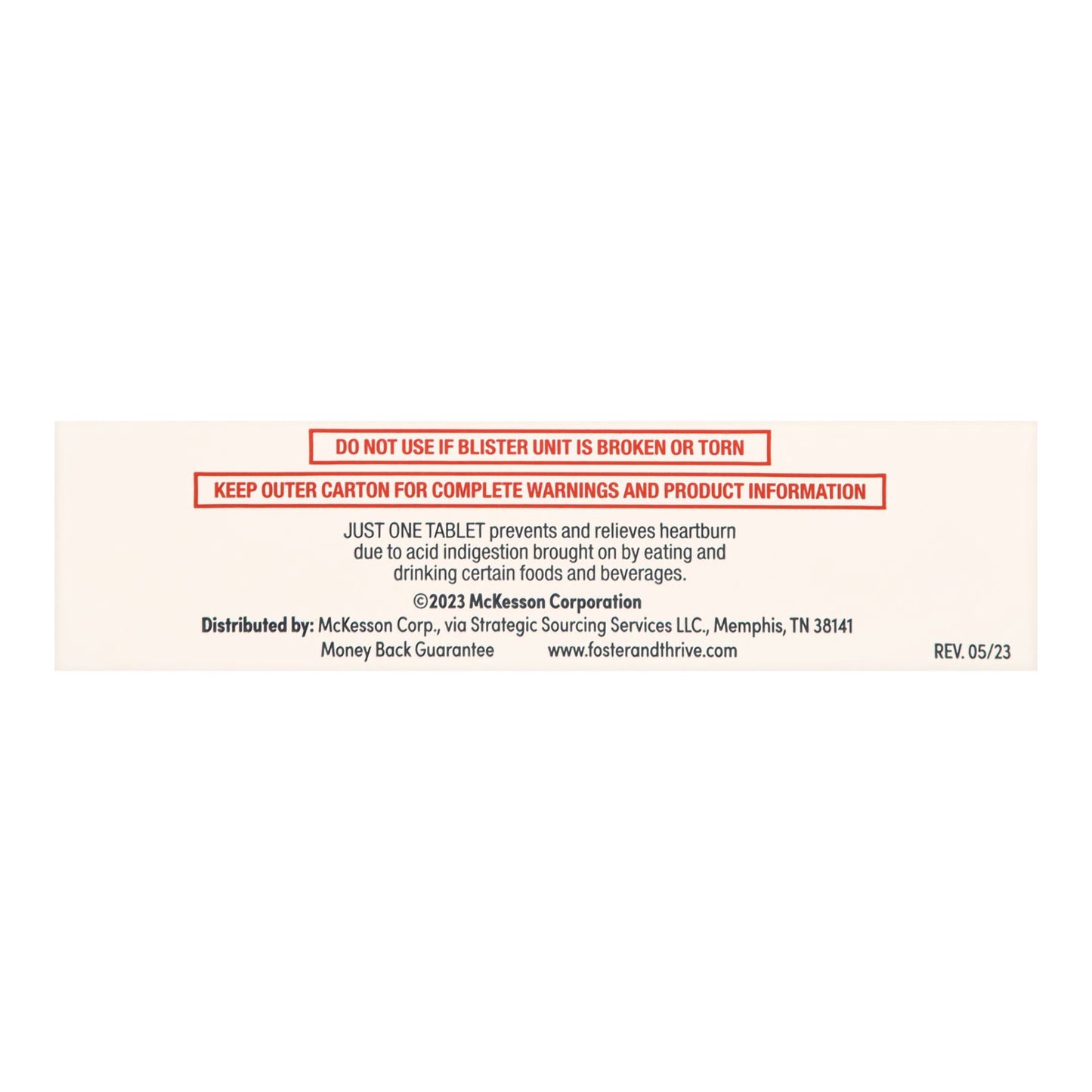 Antacid Foster & Thrive 10 mg Strength Tablet 30 per Box