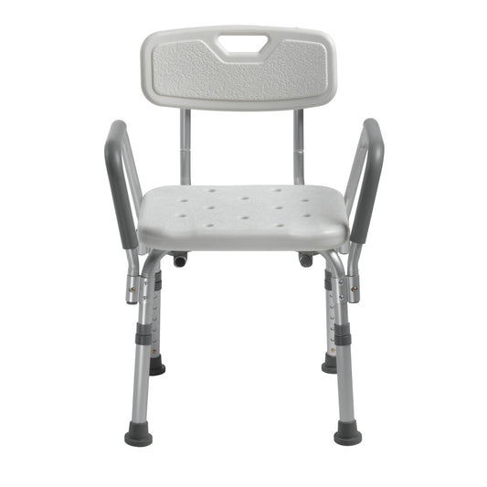 Drive Medical KD Bath Bench with Back and Padded Arms