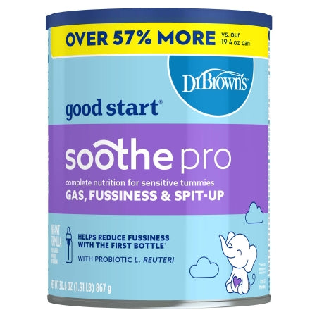Infant Formula Dr. Brown's good start soothe pro Unflavored 30.6 oz. Can Powder