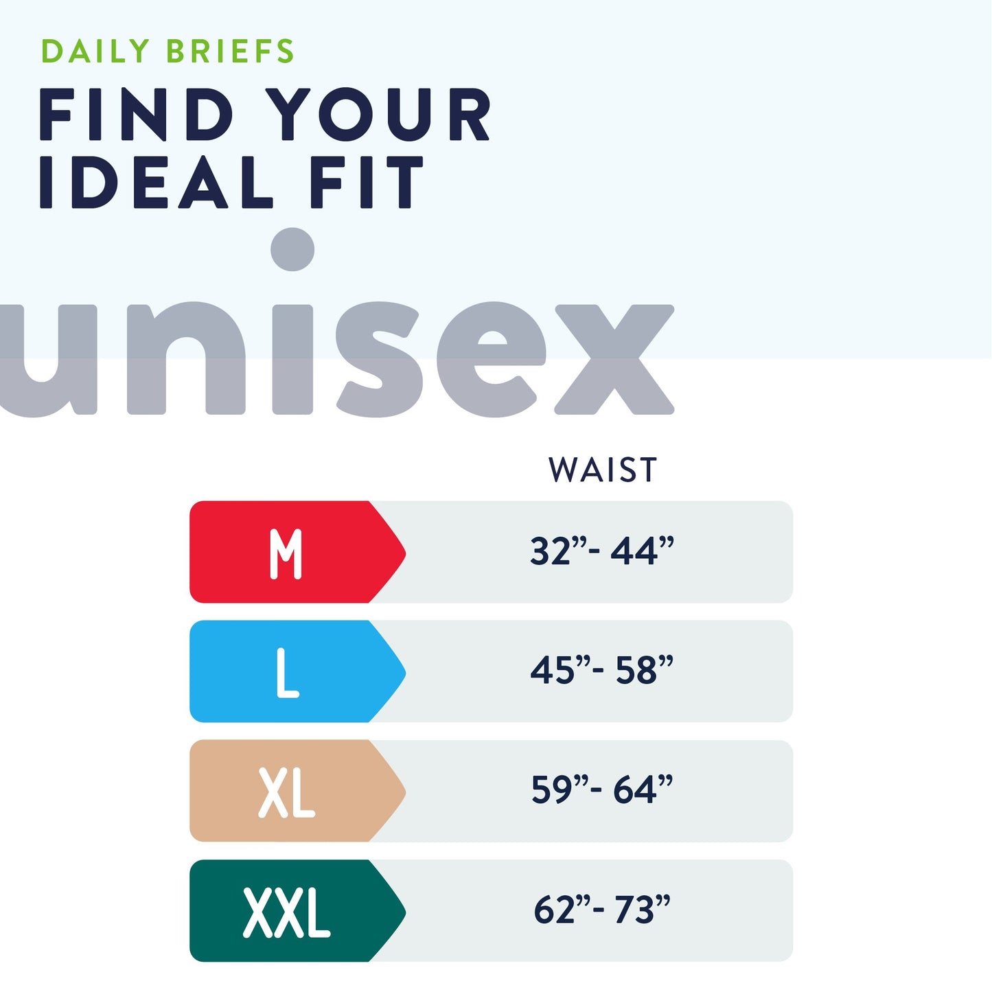 Unisex Adult Incontinence Brief Prevail Nu-Fit Large Disposable Heavy Absorbency