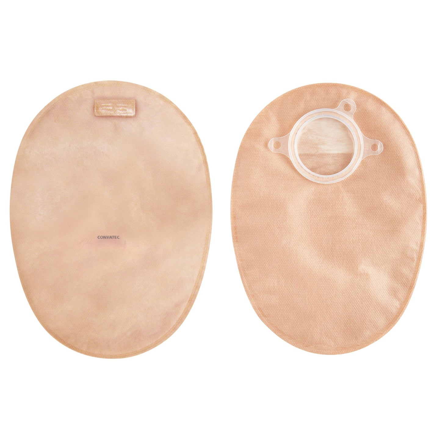 Natura® + Two-Piece Closed End Opaque Filtered Ostomy Pouch, 8 Inch Length