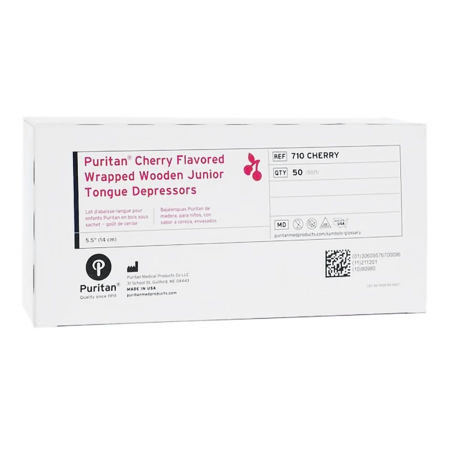 Puritan® Cherry Flavor Tongue Depressor