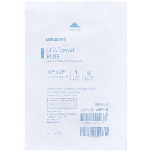 TOWEL, OR STR BLU (1/PK 80/CS)