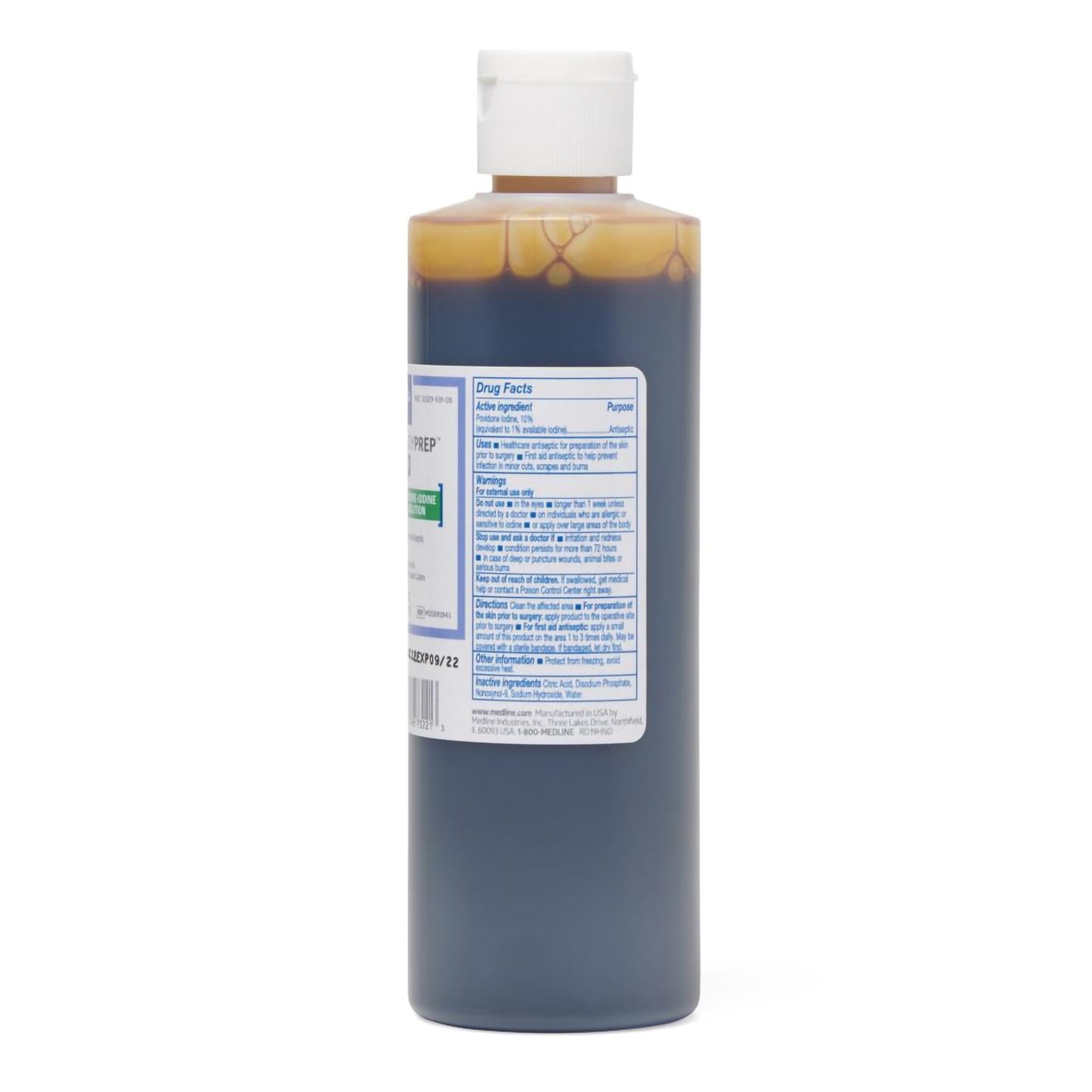 Skin Prep Solution ReadyPrep™ 8 oz. Bottle 10% Strength Povidone-Iodine NonSterile