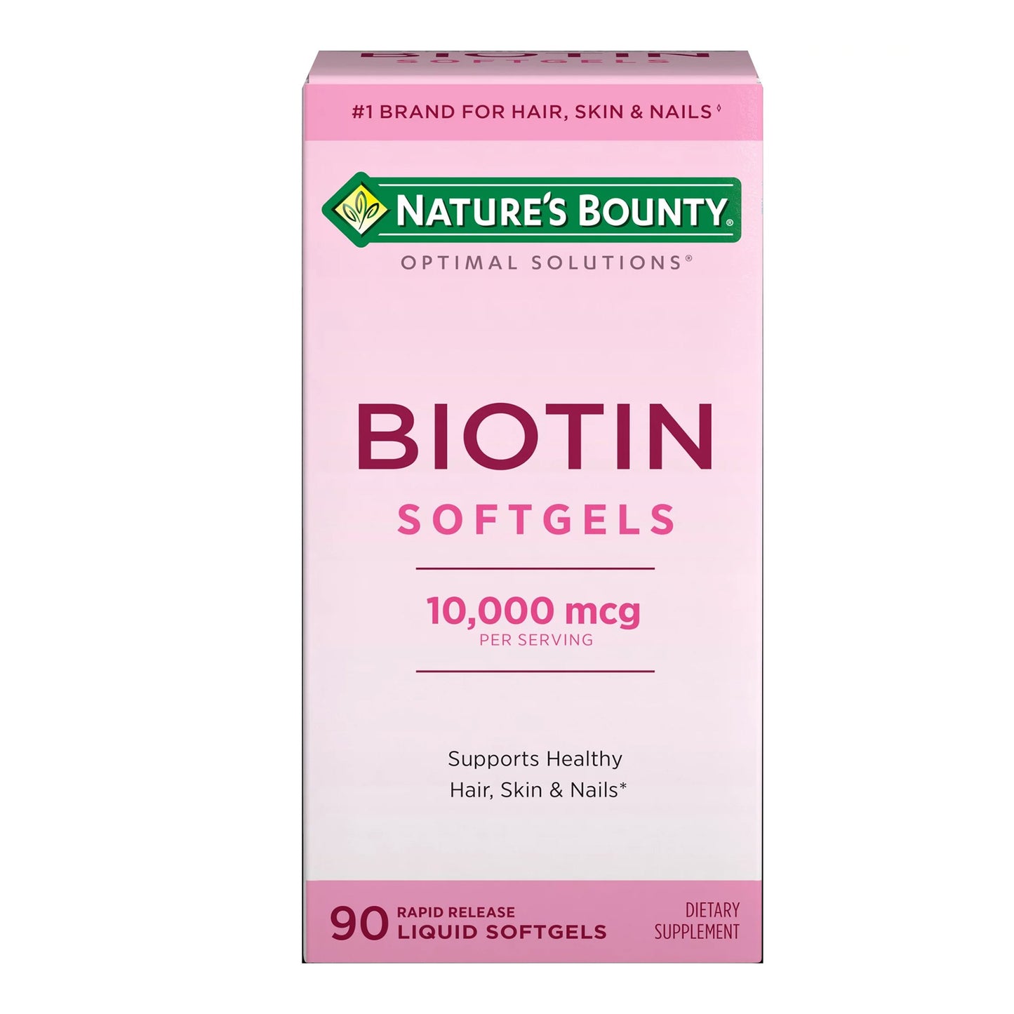 Nature's Bounty® Optimal Solutions Biotin 10,000 mcg Rapid Release Softgels