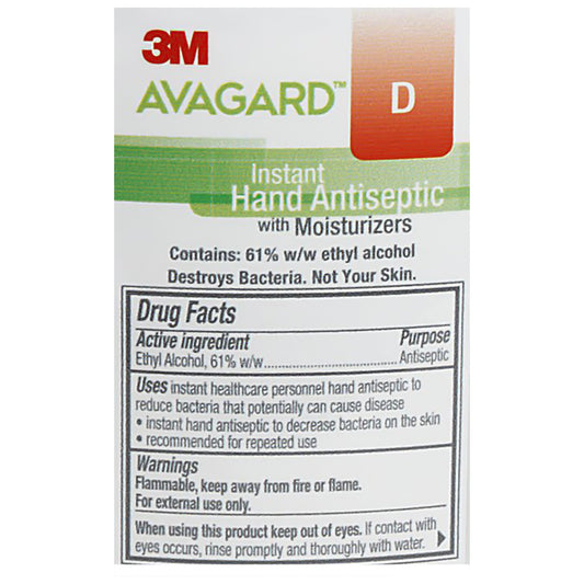 ANTISEPTIC, AVAGARD HAND W/MOISTURIZER 16OZ (12/CS)