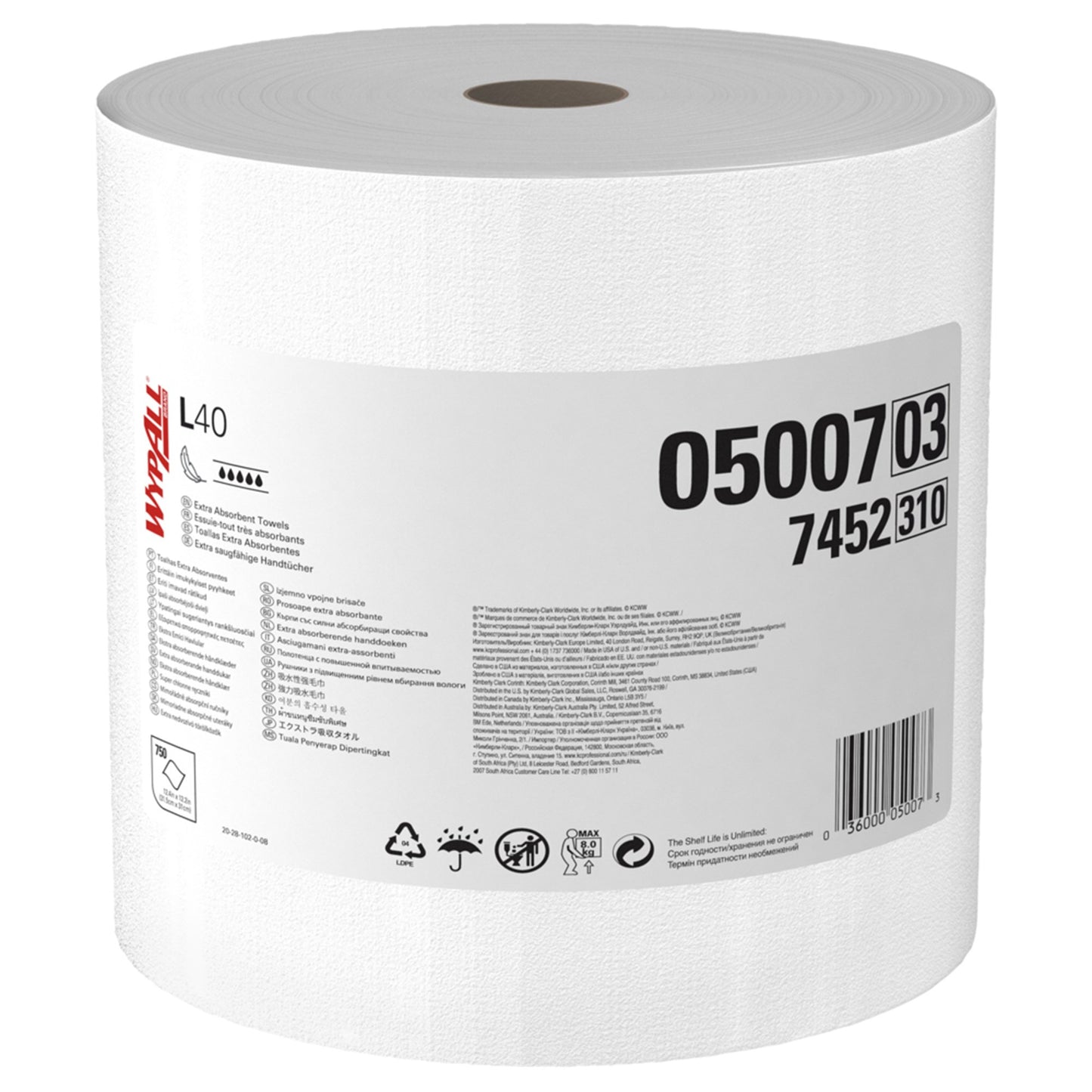 WypAll® L40 Towels, Jumbo Roll