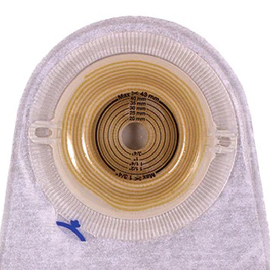 Assura® Deep Convex 1-Piece Transparent Urostomy Pouch, 22mm Stoma