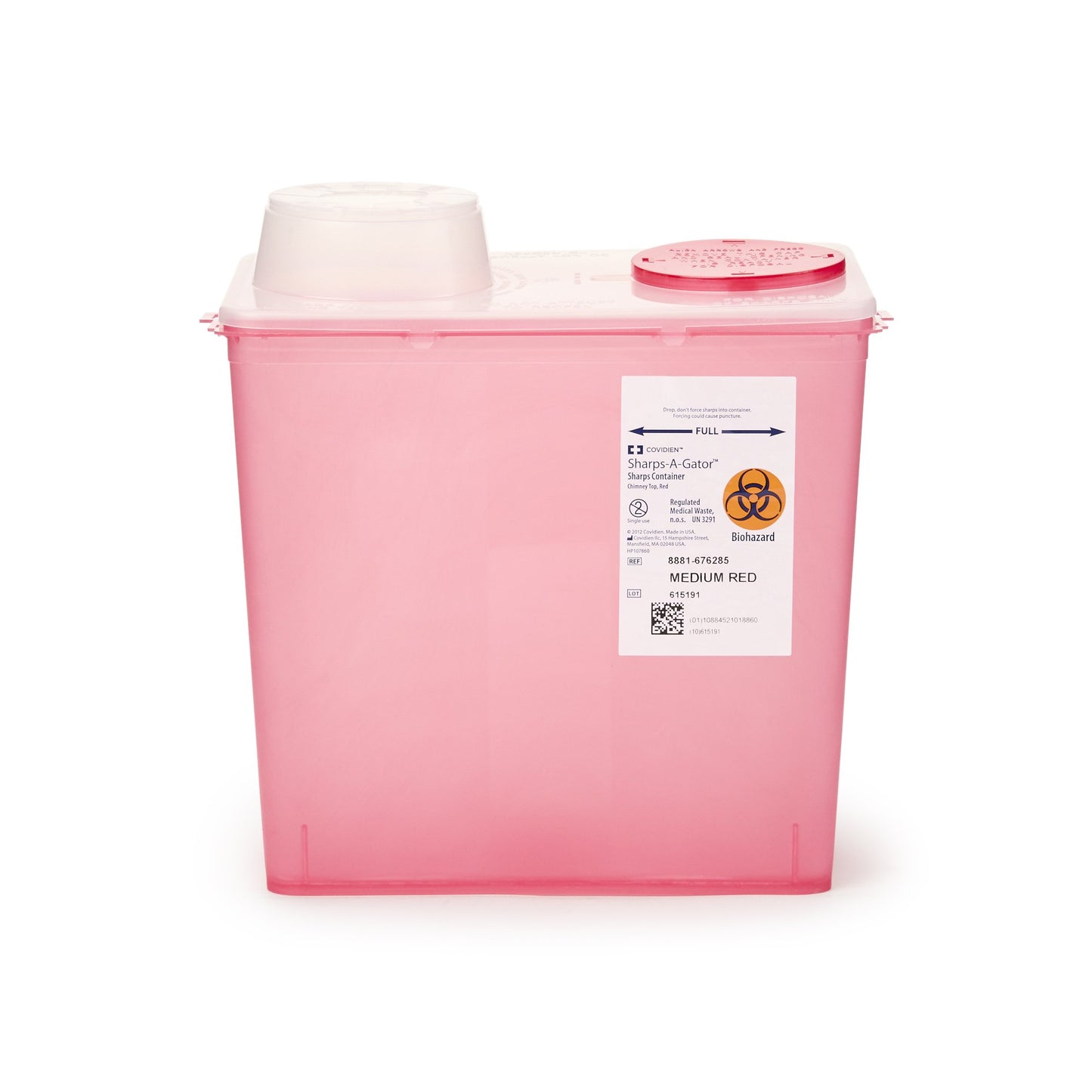 Monoject™ Multi-purpose Sharps Container, 2 Gallon, 10.5 x 10.9 x 6.75 Inch