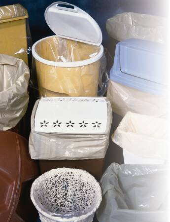 LK® Plastics Trash Bag, Clear, 16-gallon Capacity