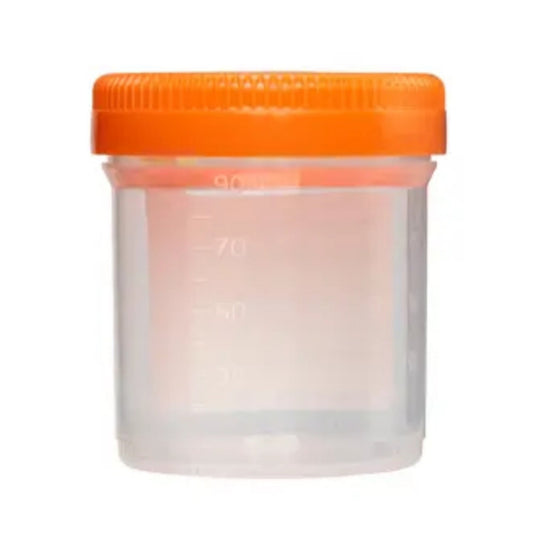 CONTAINER, SPCMN URINE STR W/ SCREW CAP 90ML (100/PK 4PK/CS)