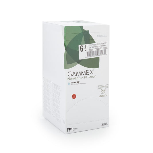Gammex® Non-Latex PI Green Polyisoprene Surgical Glove, Size 6.5, Light Green