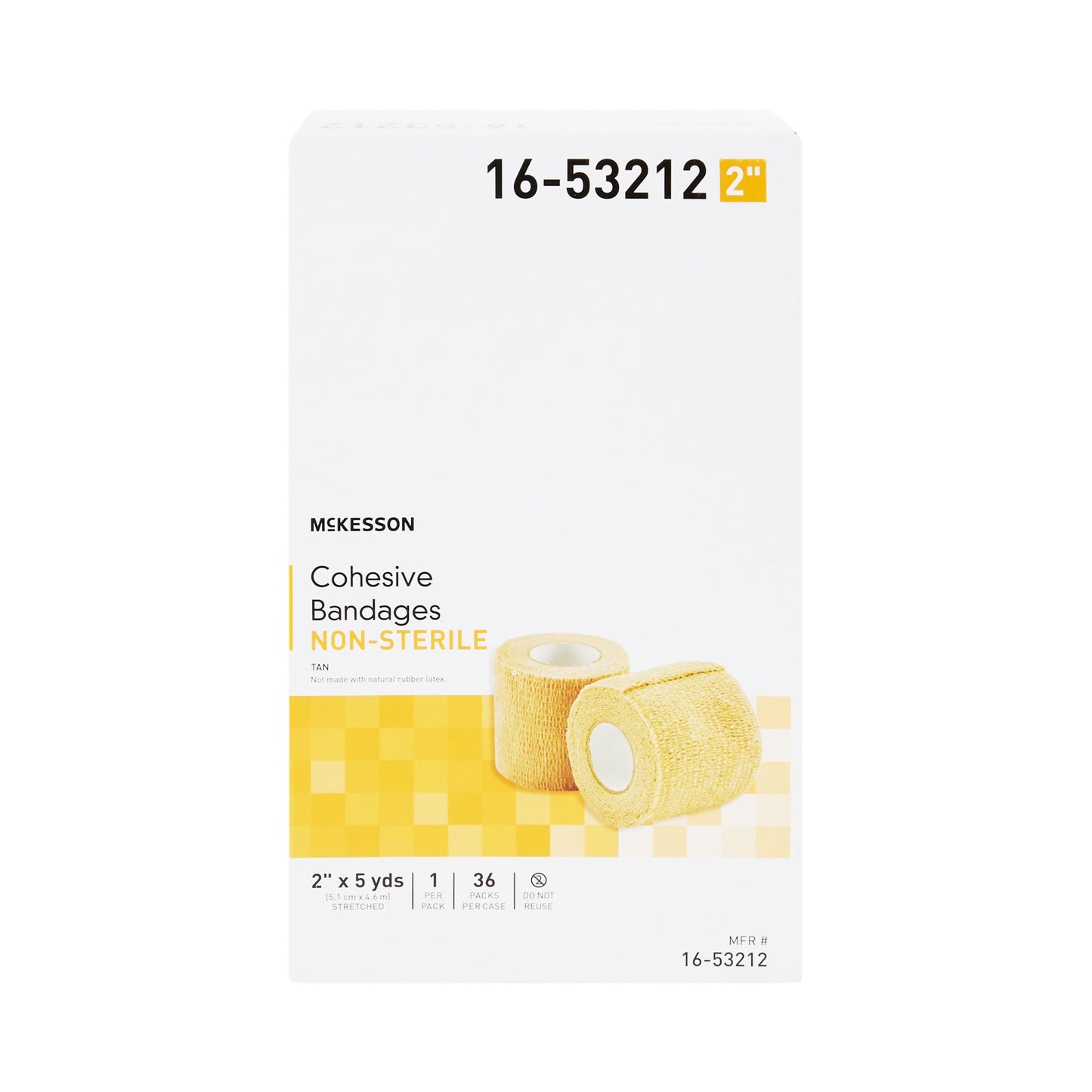 BANDAGE, COHESIVE N/S LF TAN 2" (36/CS)