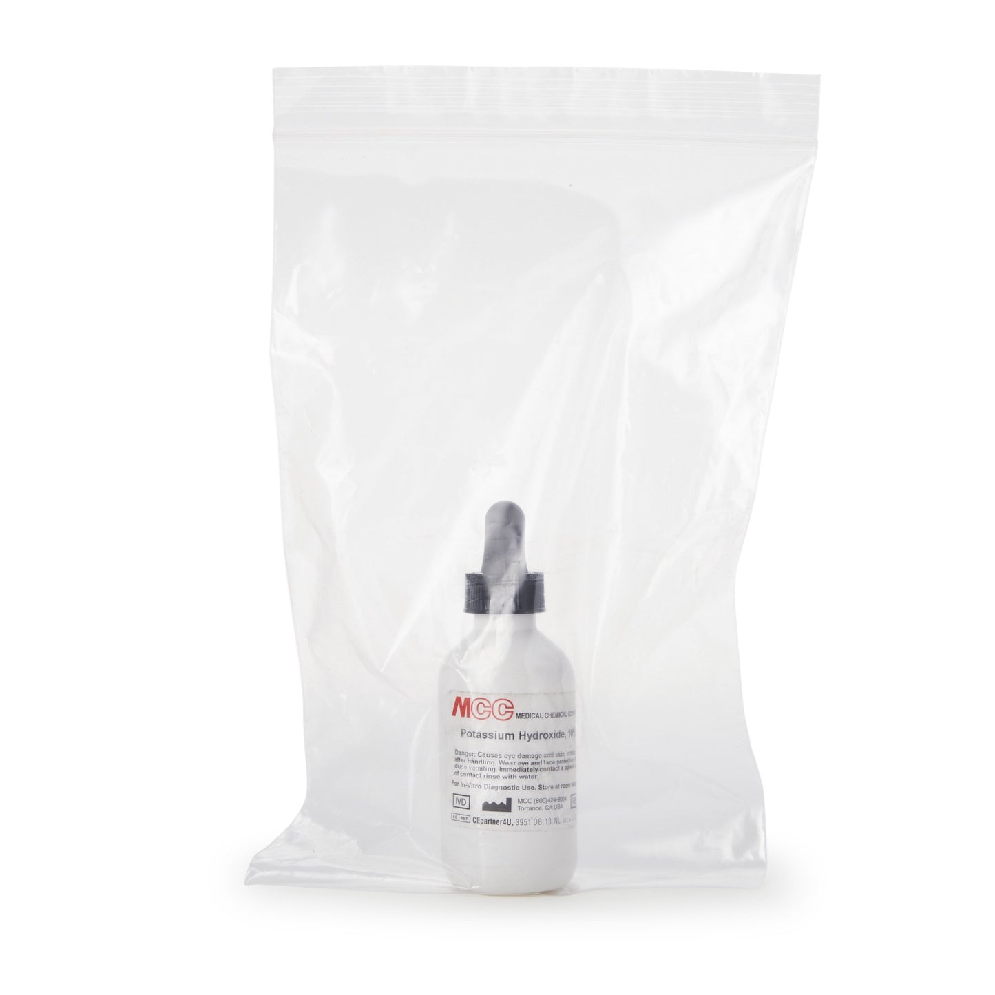 STAIN, POTASSIUM HYDROXIDE KOH10% 2OZ DROPPER BTL