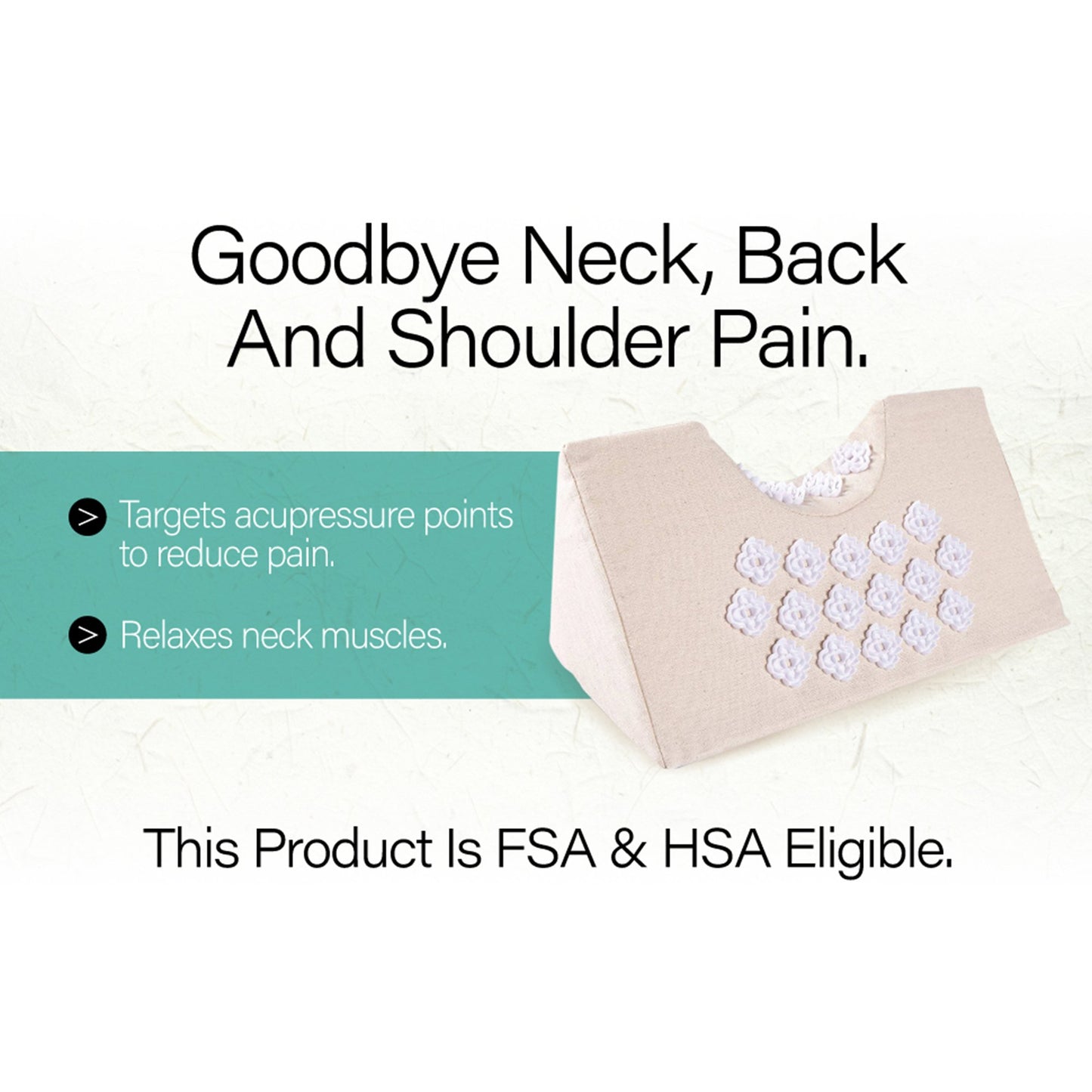 Acupressure Pillow Kanjo 6 X 6 X 14 Inch
