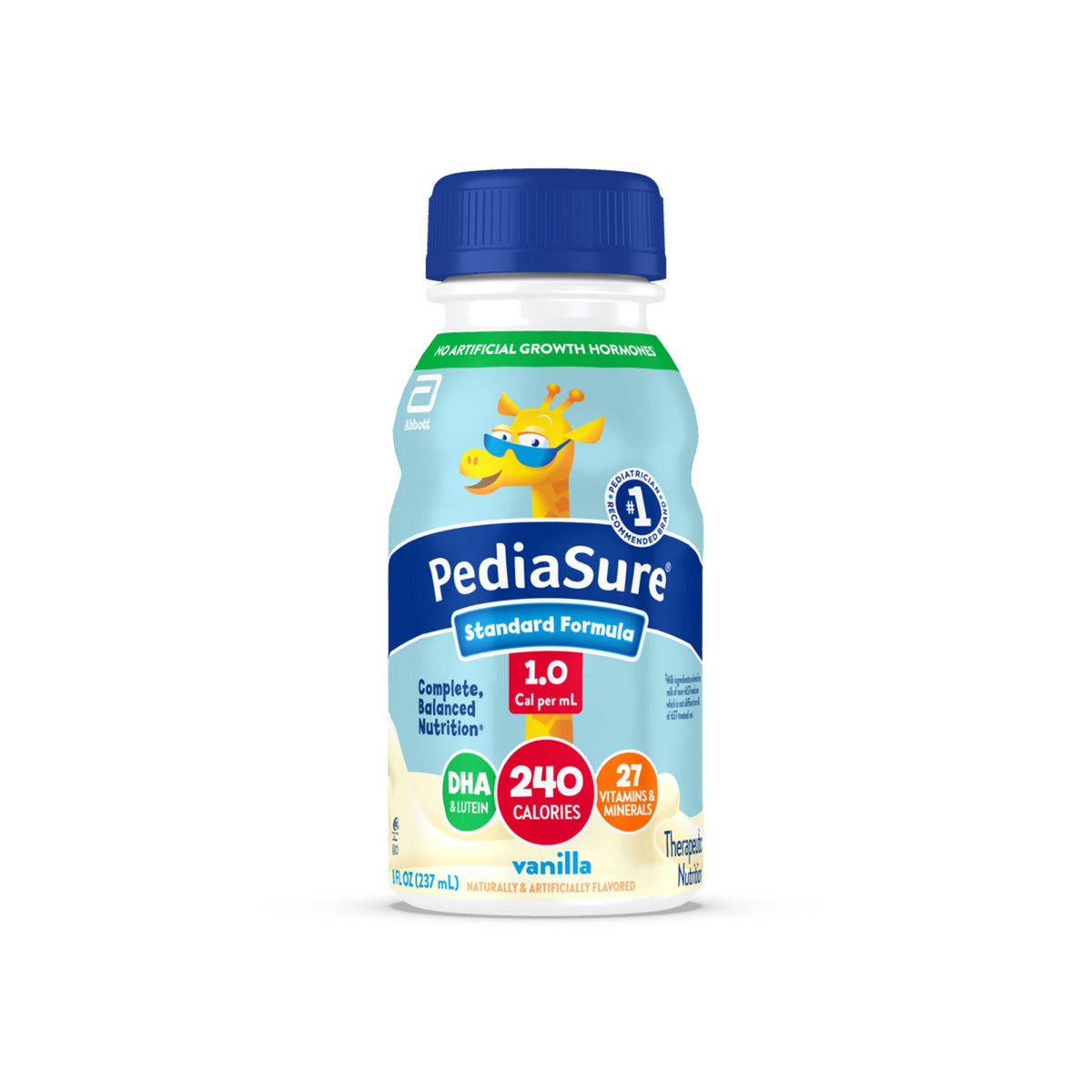 Pediatric Tube Feeding Formula PediaSure Enteral 1.0 Cal Vanilla 8 oz. Bottle Liquid Calories (CS/24)