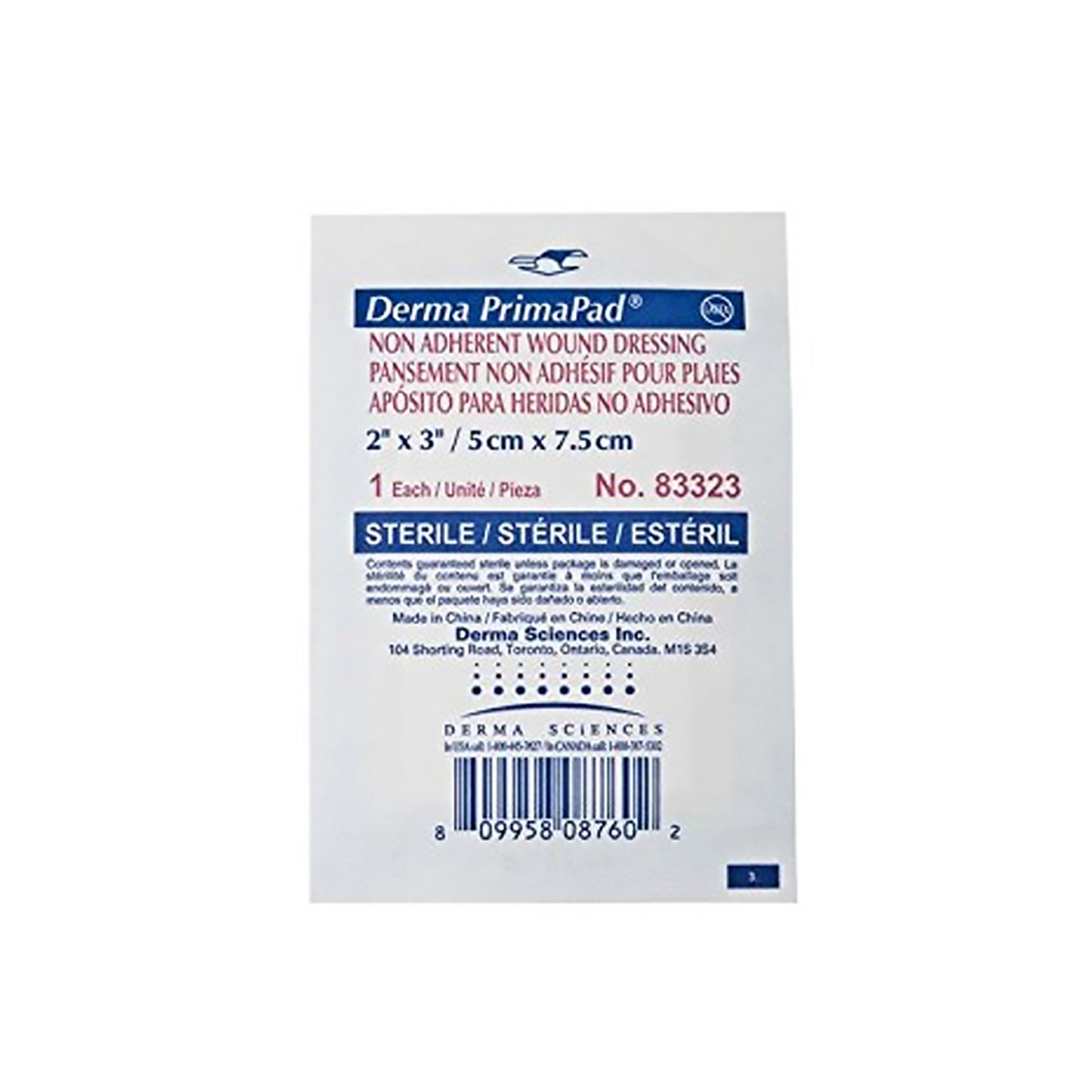 Primapad® nonadherent Dressing, 2 x 3 Inch, 1-Ply