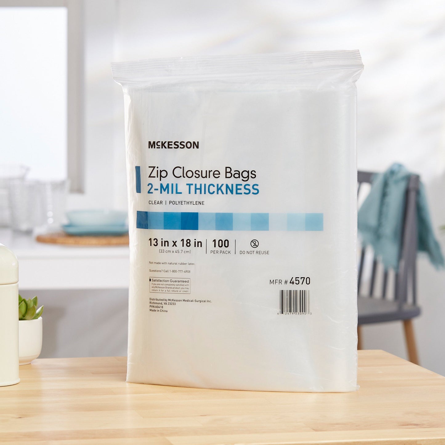 BAG, ZIP CLR 13"X18" 2ML (100/PK 10PK/CS)