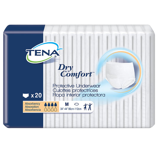UNDERWEAR, TENA DRY COMFORT MED (20/PK 4PK/CS)