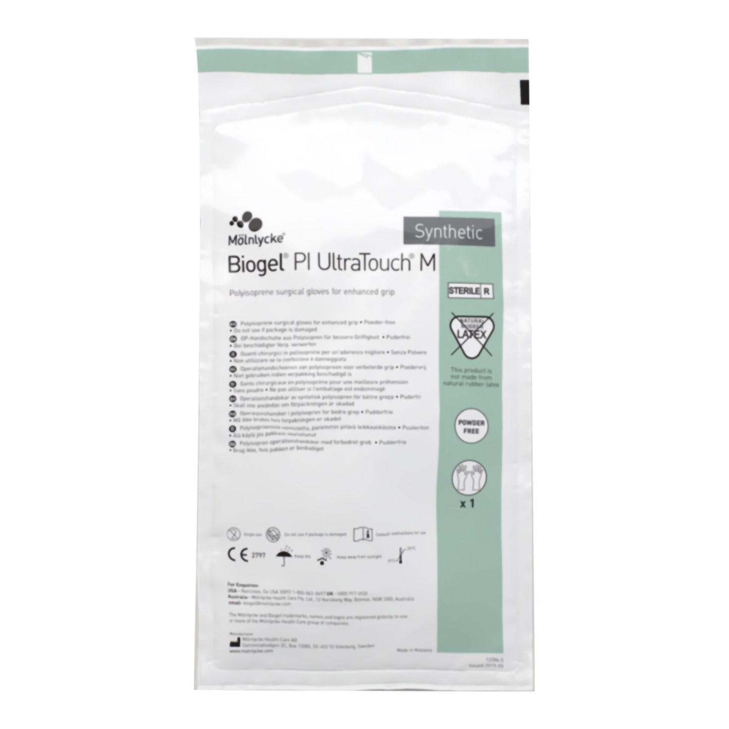 Biogel® PI UltraTouch™ M Polyisoprene Surgical Glove, Size 6.5, Straw