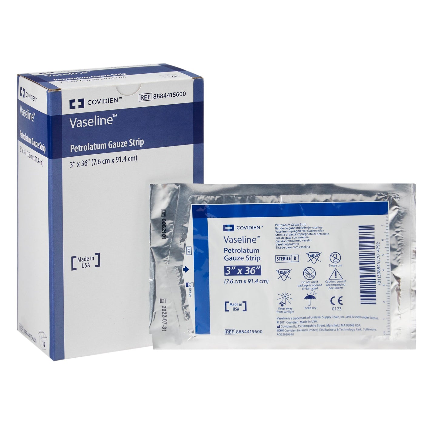 Vaseline™ Petrolatum Impregnated Dressing, 3 x 36 Inch