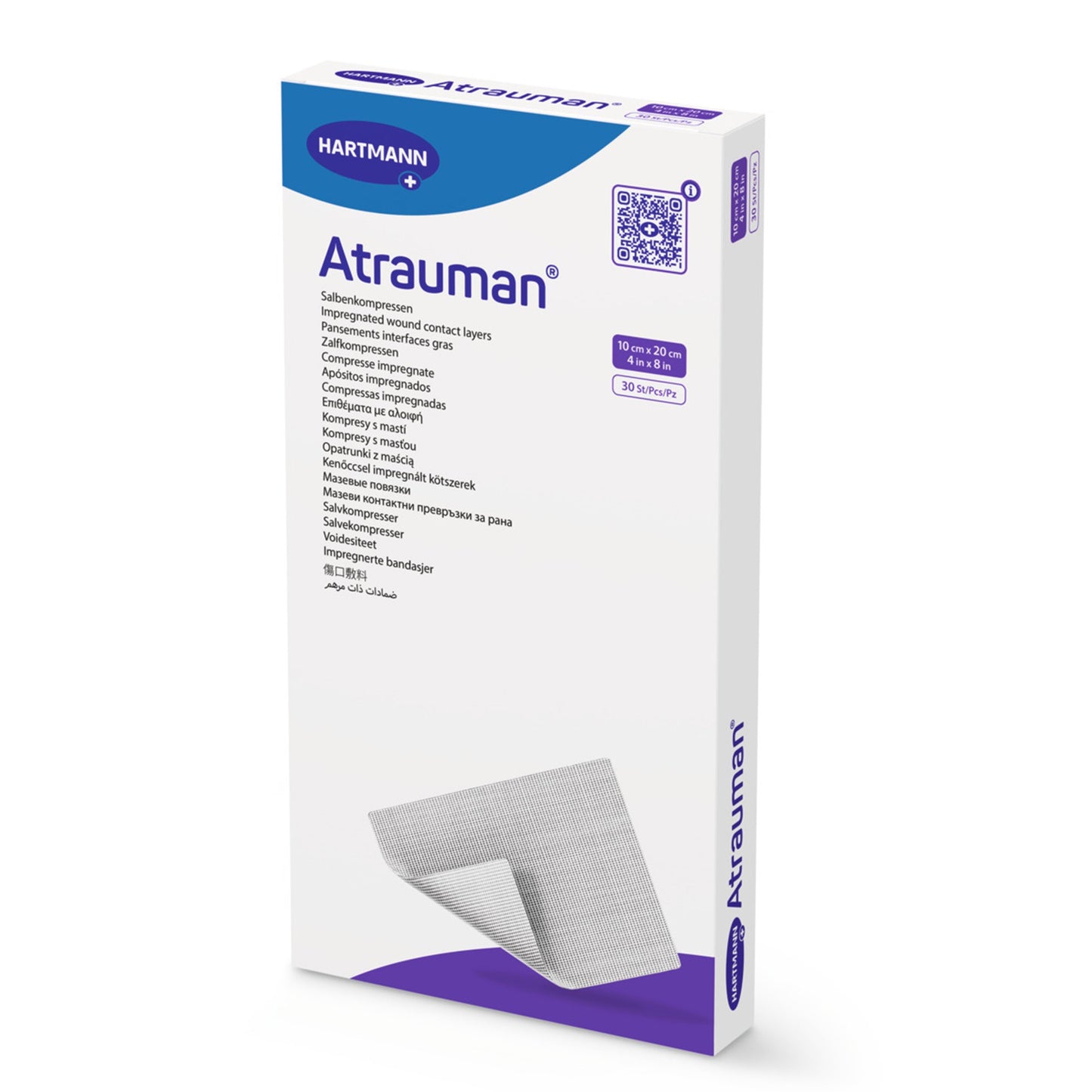 DRESSING, WOUND ATRAUMAN IMPREGNATED 4"X8" (30/BX)