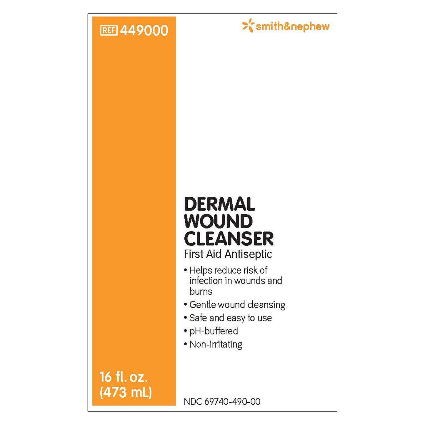 CLEANSER, WND DERMAL 16OZ (12/CS)