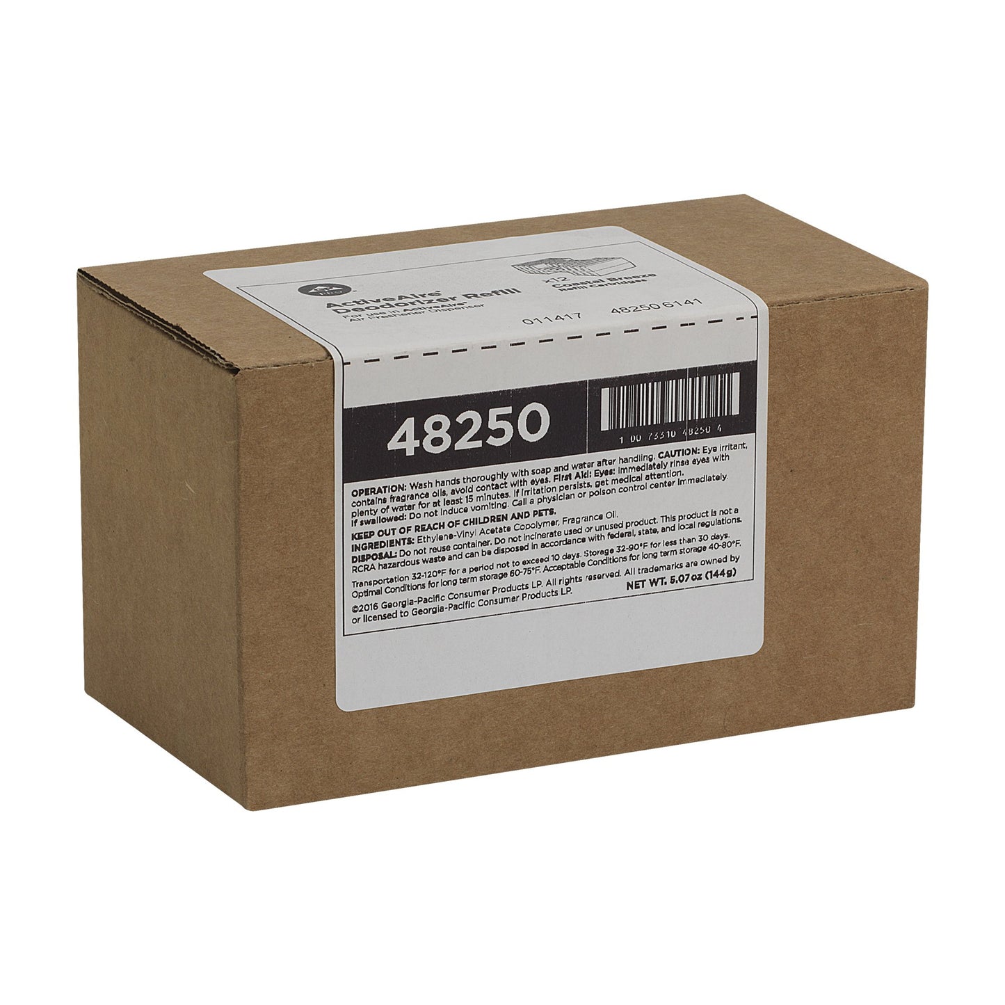 AIR FRESHENER, REFILL ACTIVEAIR COASTAL BREEZE (12/CS)