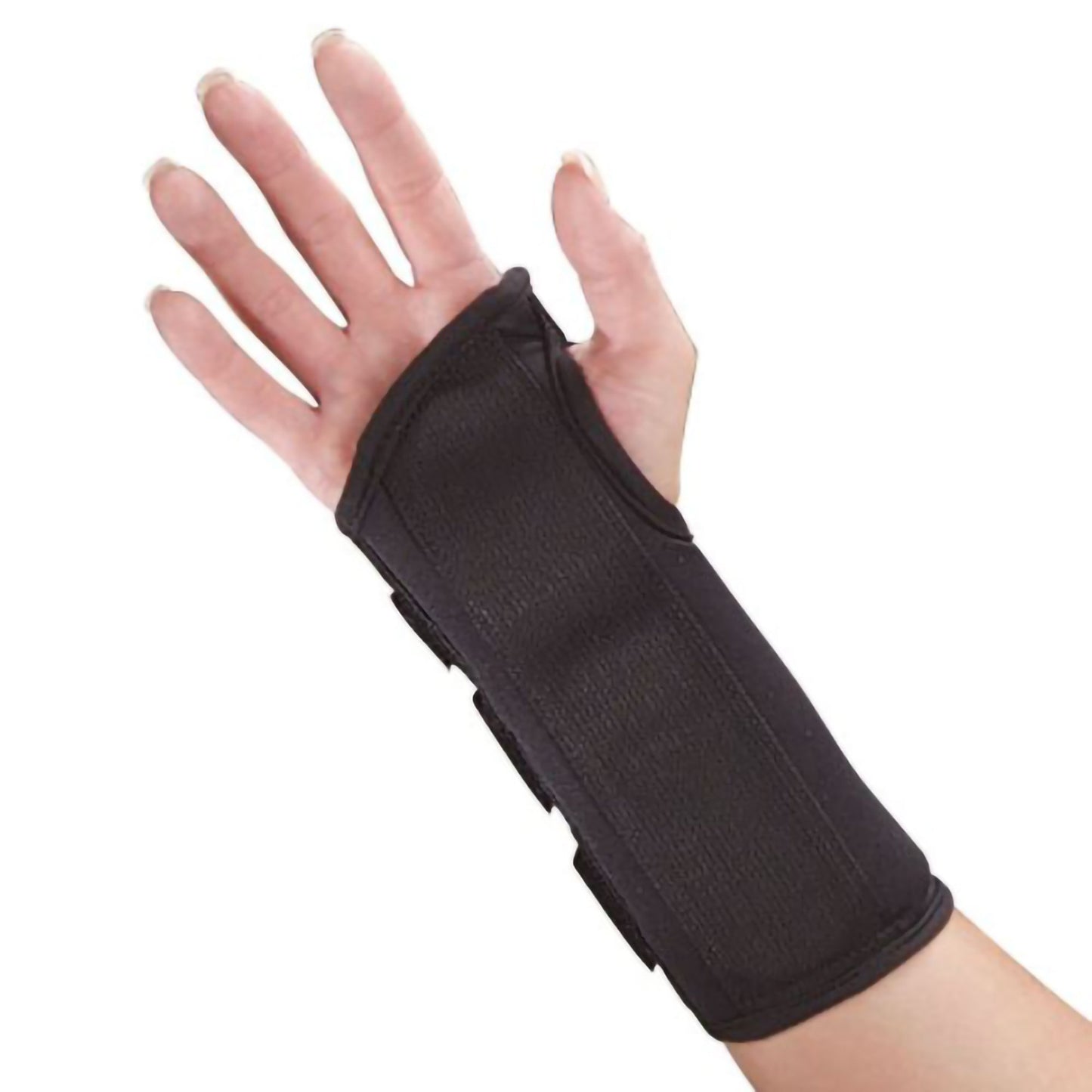 WRIST SPLINT, FOAM D-RING CLOSURE BLK RT SM 8"