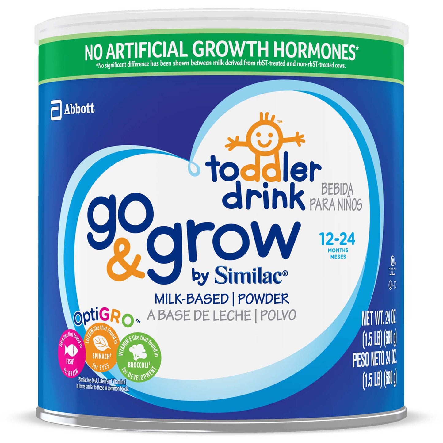 Go & Grow by Similac® Toddler Drink, Milk-Based Powder