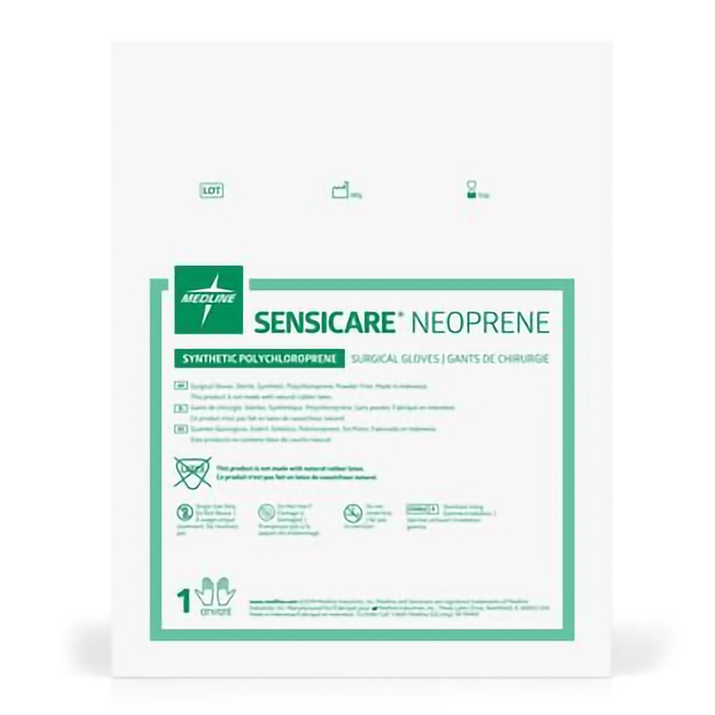 GLOVE, SURG NEOP 7.5 STR SMTH CHEMO (50PR/BX4BX/CS)