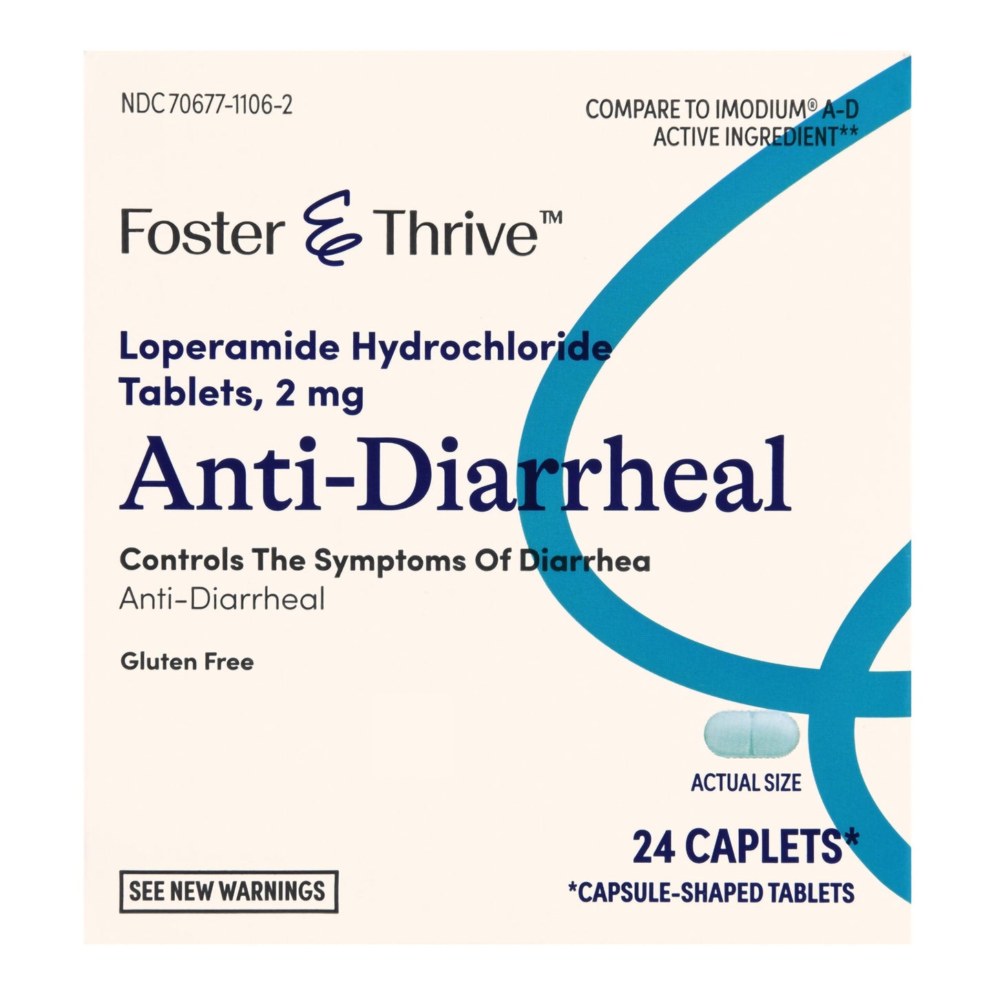 Foster & Thrive™ 2 mg Loperamide Anti-Diarrheal Caplets