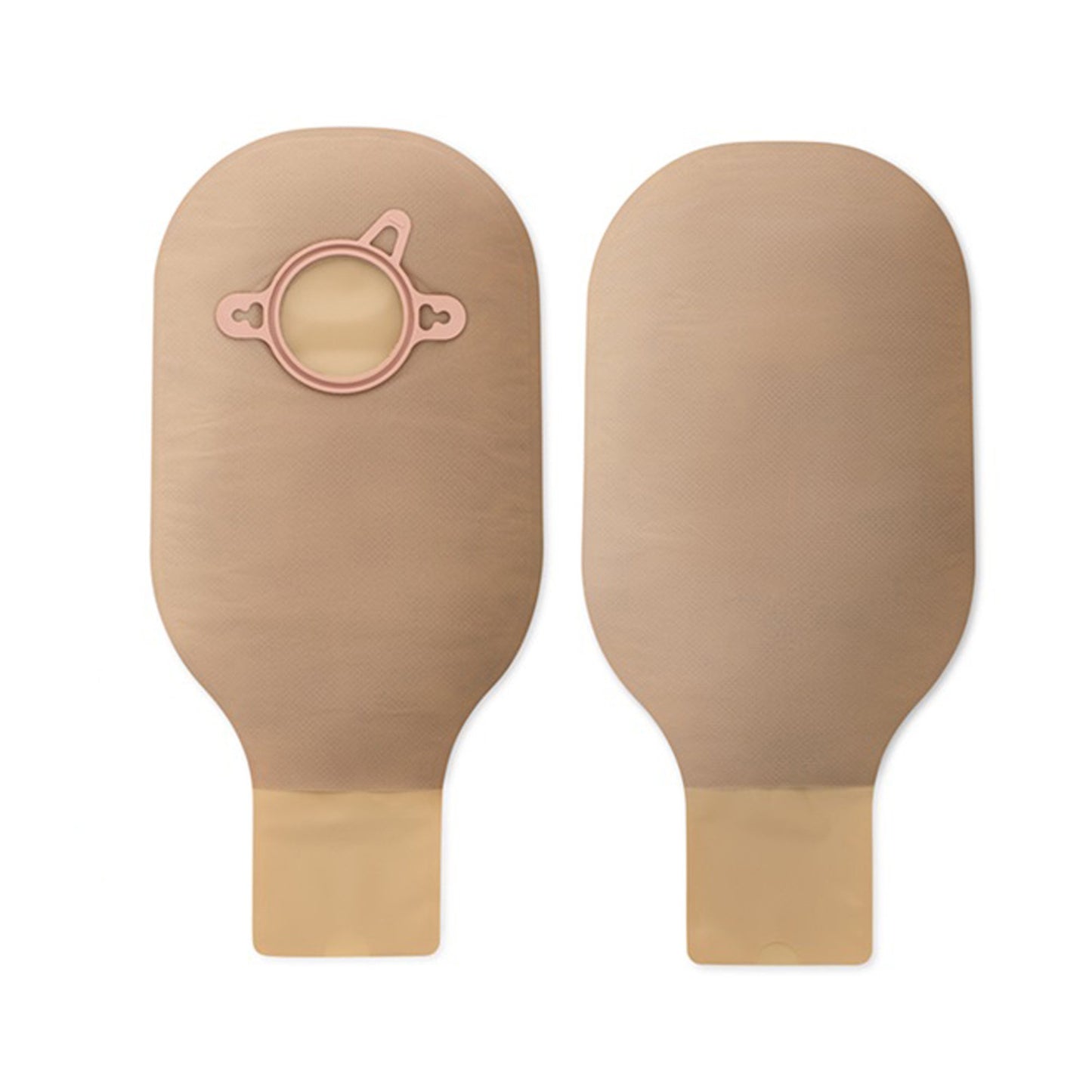 New Image™ 18113 Beige Colostomy Pouch, Pre-cut to Fit 57 mm Stomas, Red Match